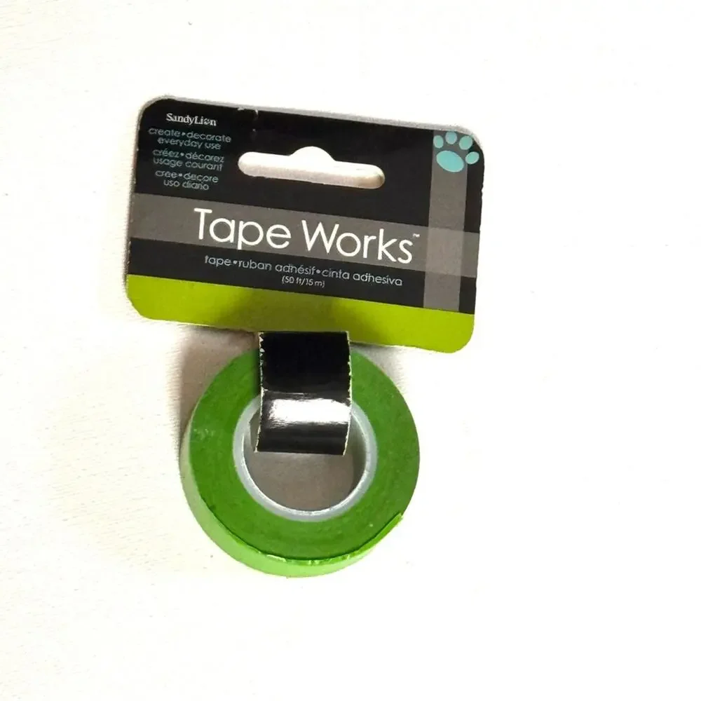 Tape Works Decorative Notebook Journal Craft Tape Two Pack New in Package